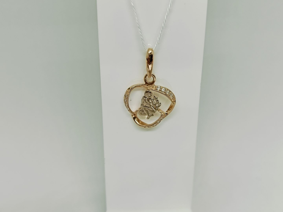 ПОДКМИ585 ПОДВЕСКА С КАМНЯМИ (Au 585)