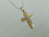 ПОДКБК585 ПОДВЕСКА КРЕСТ БЕЗ КАМНЯ (Au 585)