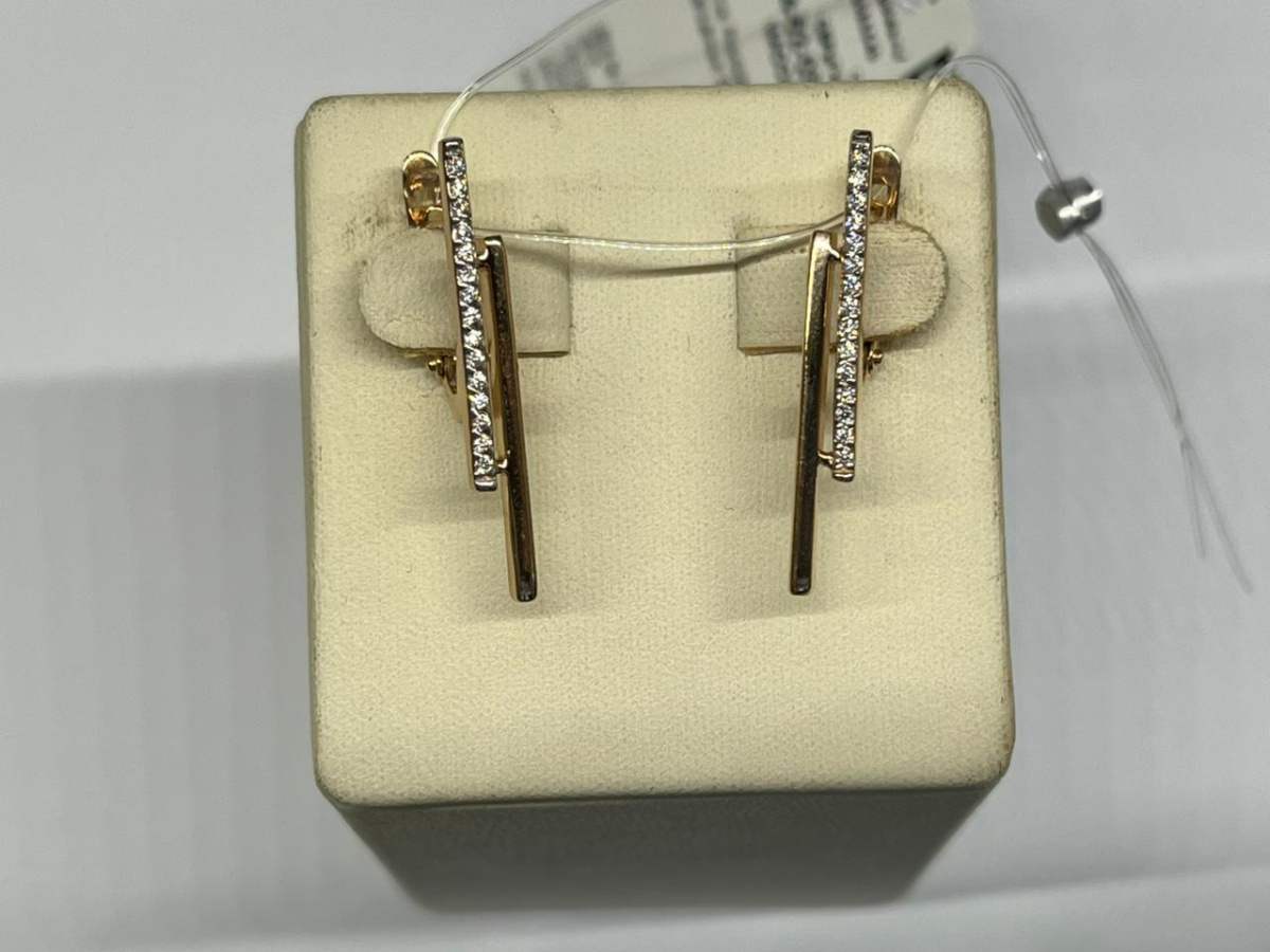 СЕРЬГИ С КАМНЯМИ (Au 585)