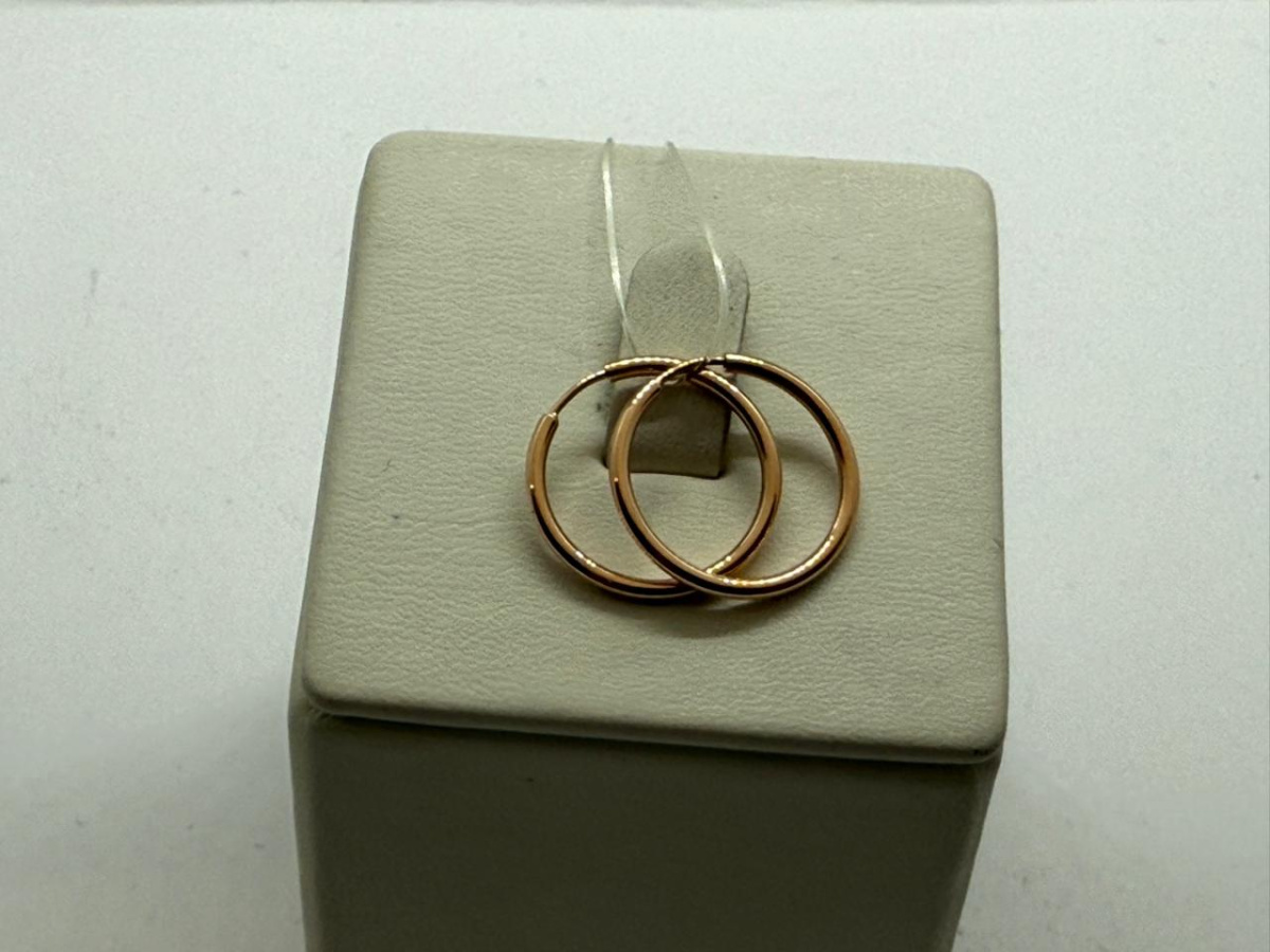 СЕРЬГИ КОНГО без камня (Au 585)