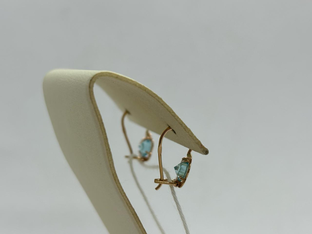 СЕРЬГИ С КАМНЕМ (Au 585)