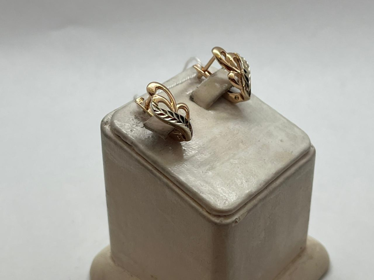 СЕРЬГИ БЕЗ КАМНЯ (Au 585)