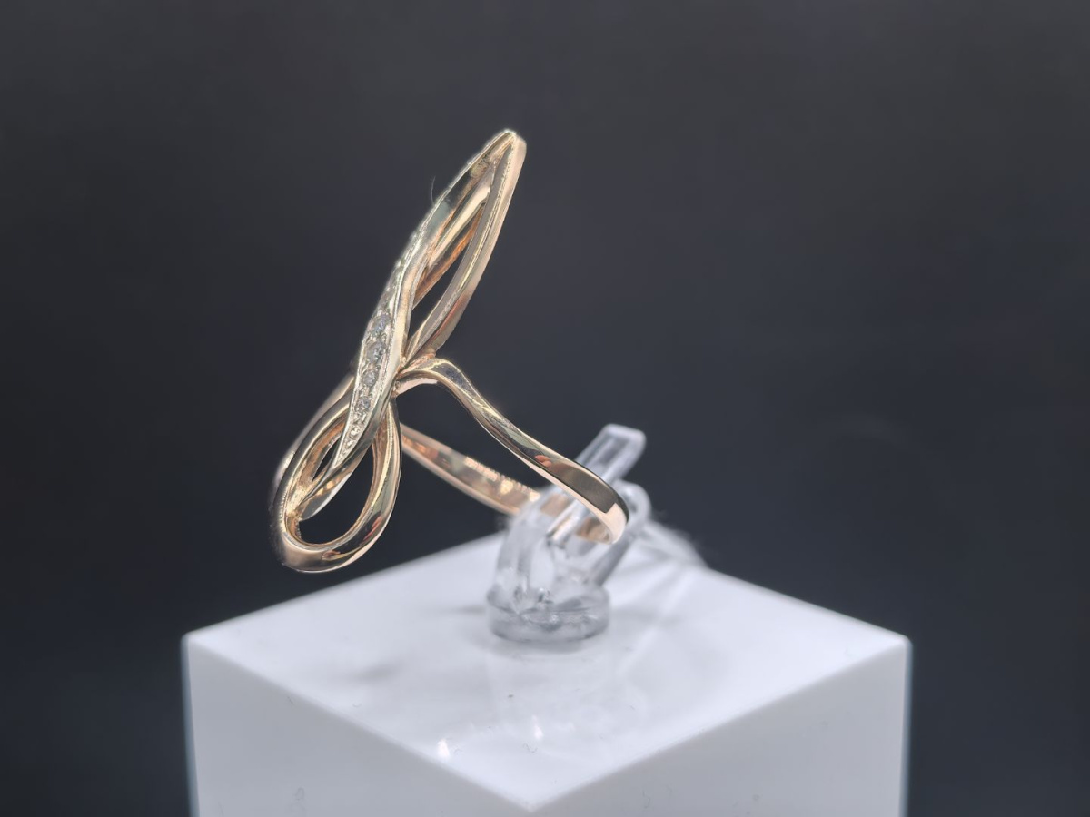 КОЛКМИ585 КОЛЬЦО С КАМНЯМИ (Au 585)