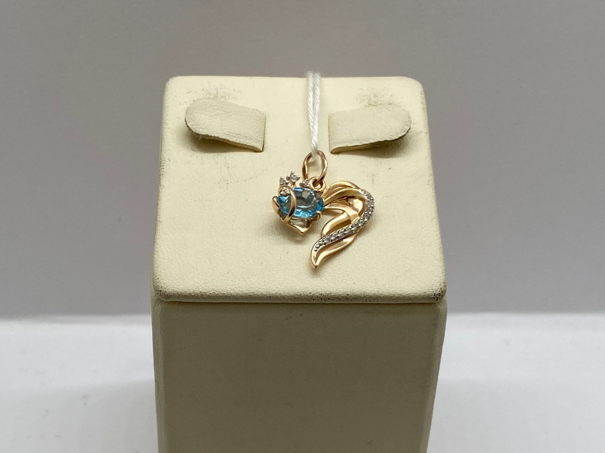 ПОДВЕСКА С КАМНЯМИ (Au 585)