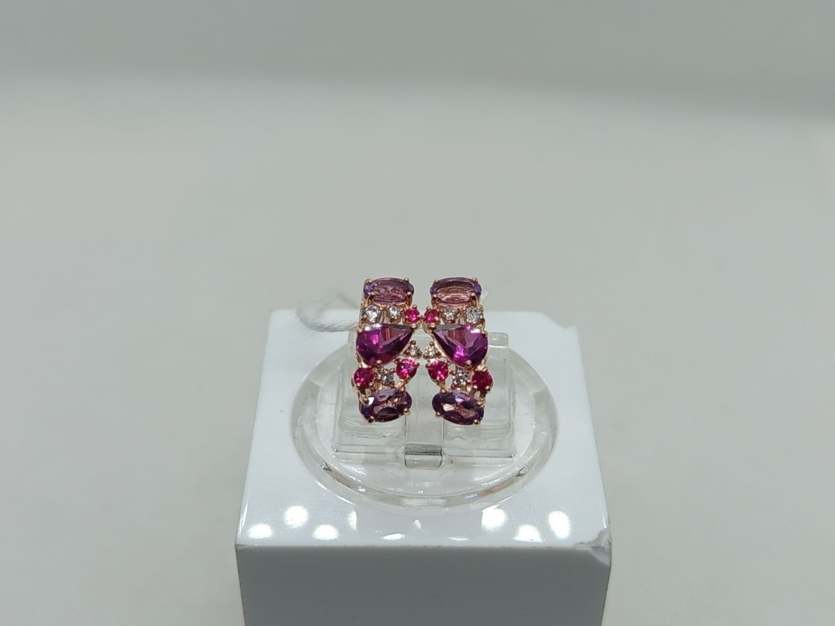 СКМИ585 СЕРЬГИ С КАМНЯМИ (Au 585)