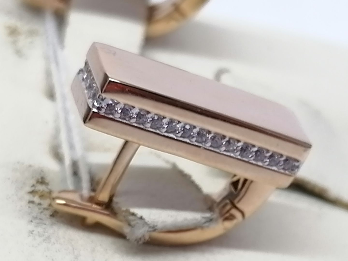 СЕРЬГИ С КАМНЯМИ (Au 585)