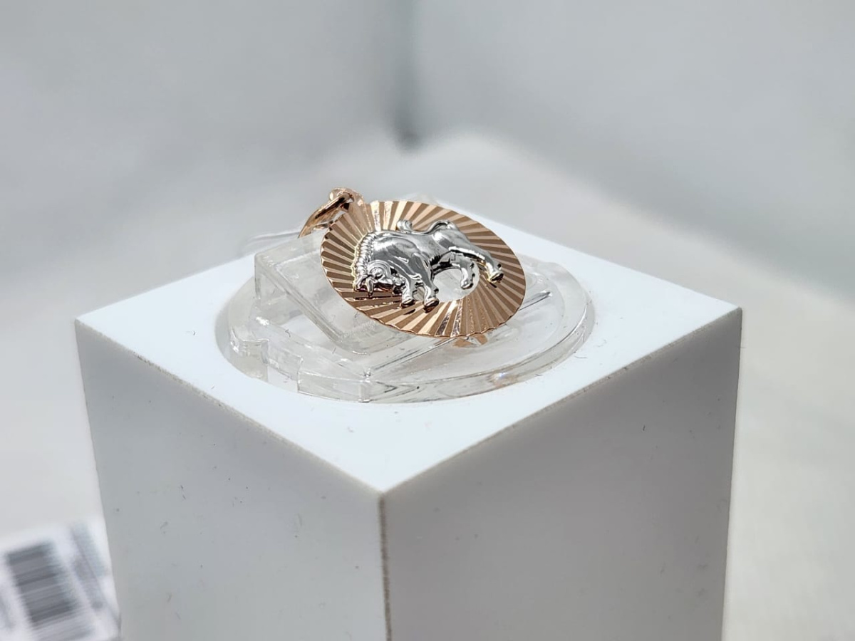 ПОДВЕСКА ЗНАК ЗОДИАКА ТЕЛЕЦ (Au 585)