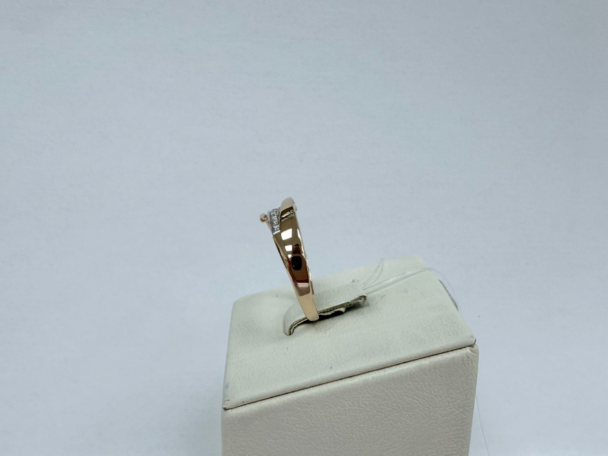 КОЛЬЦО С КАМНЯМИ (Au 585)