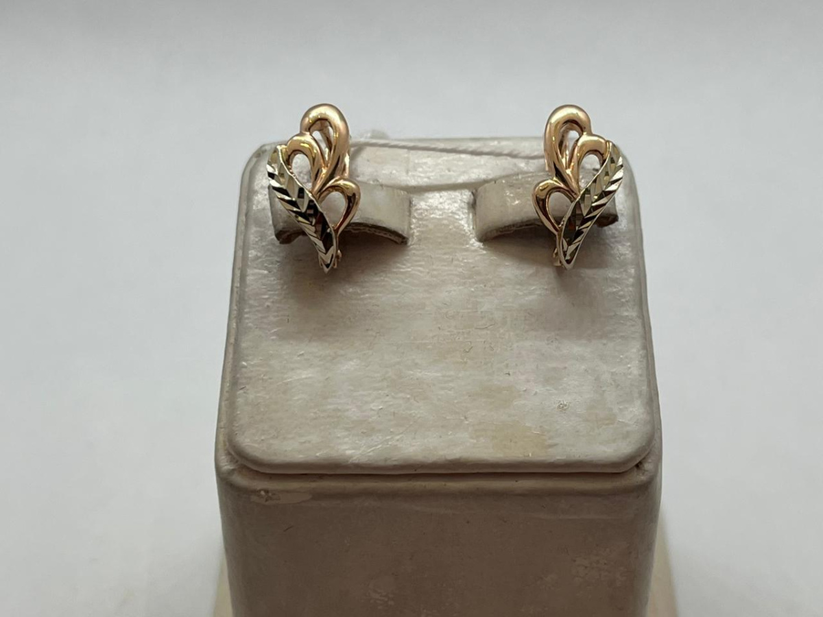 СЕРЬГИ БЕЗ КАМНЯ (Au 585)