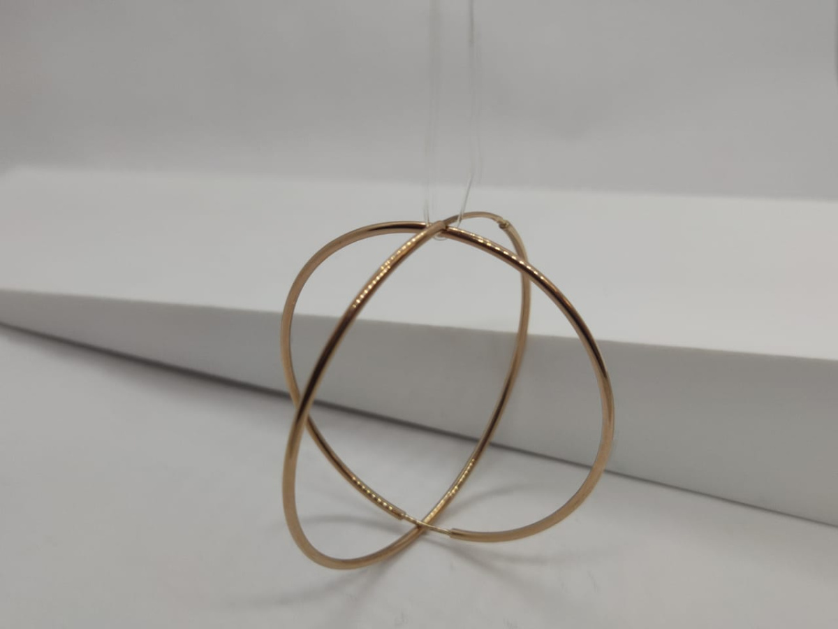 20771-40 СЕРЬГИ КОНГО без камня (Au 585)