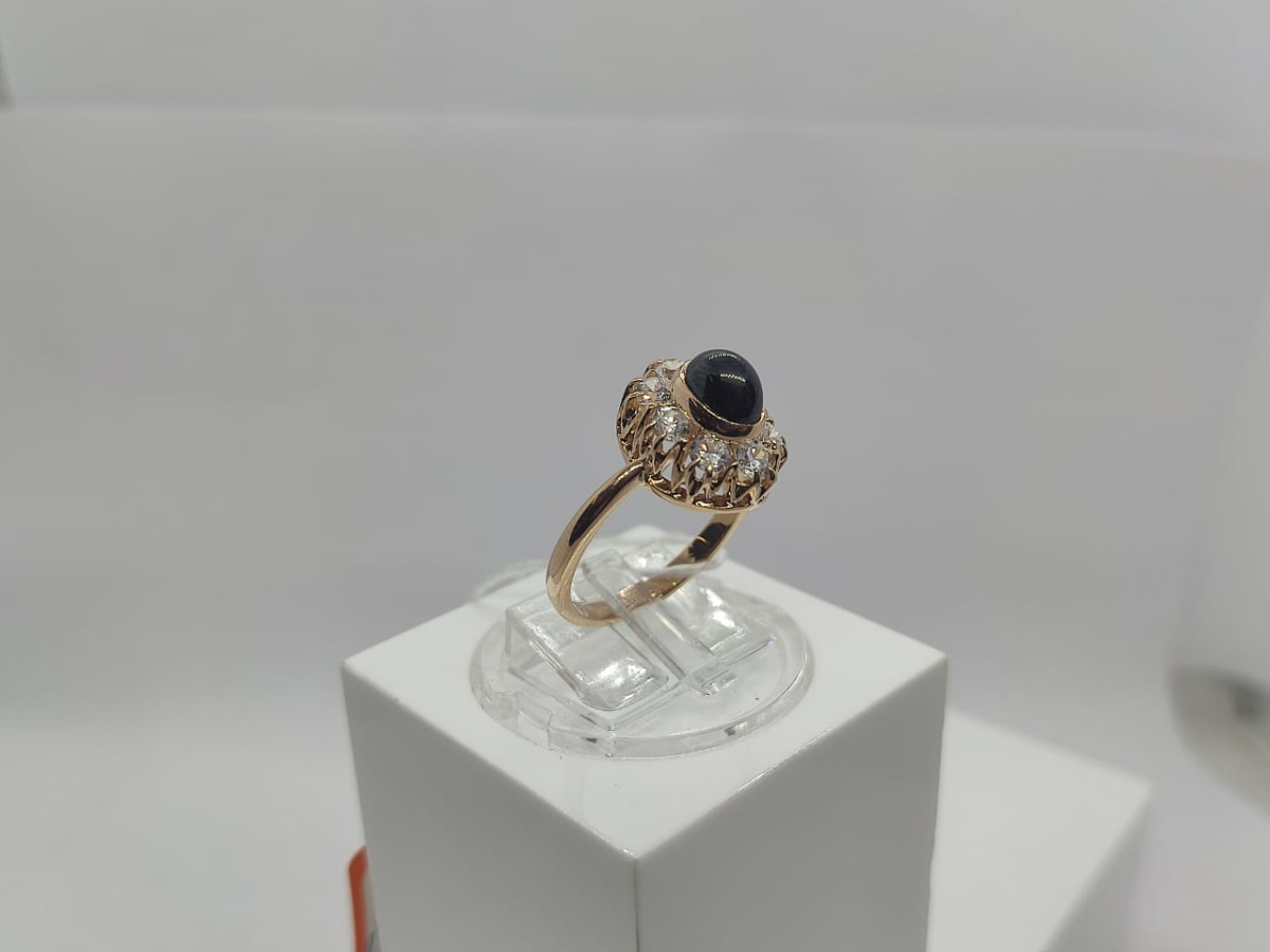 КОЛКМИ585 КОЛЬЦО С КАМНЯМИ (Au 585)