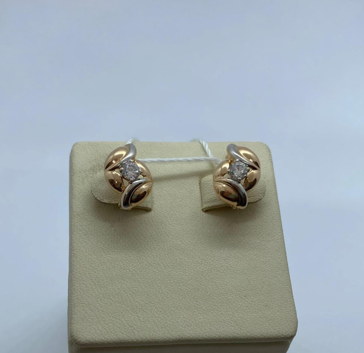 СЕРЬГИ С КАМНЕМ (Au 585)