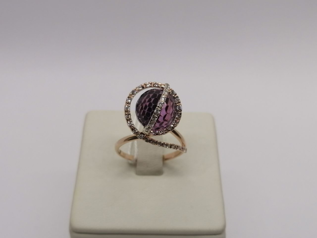 КОЛКМИ585 КОЛЬЦО С КАМНЯМИ (Au 585)