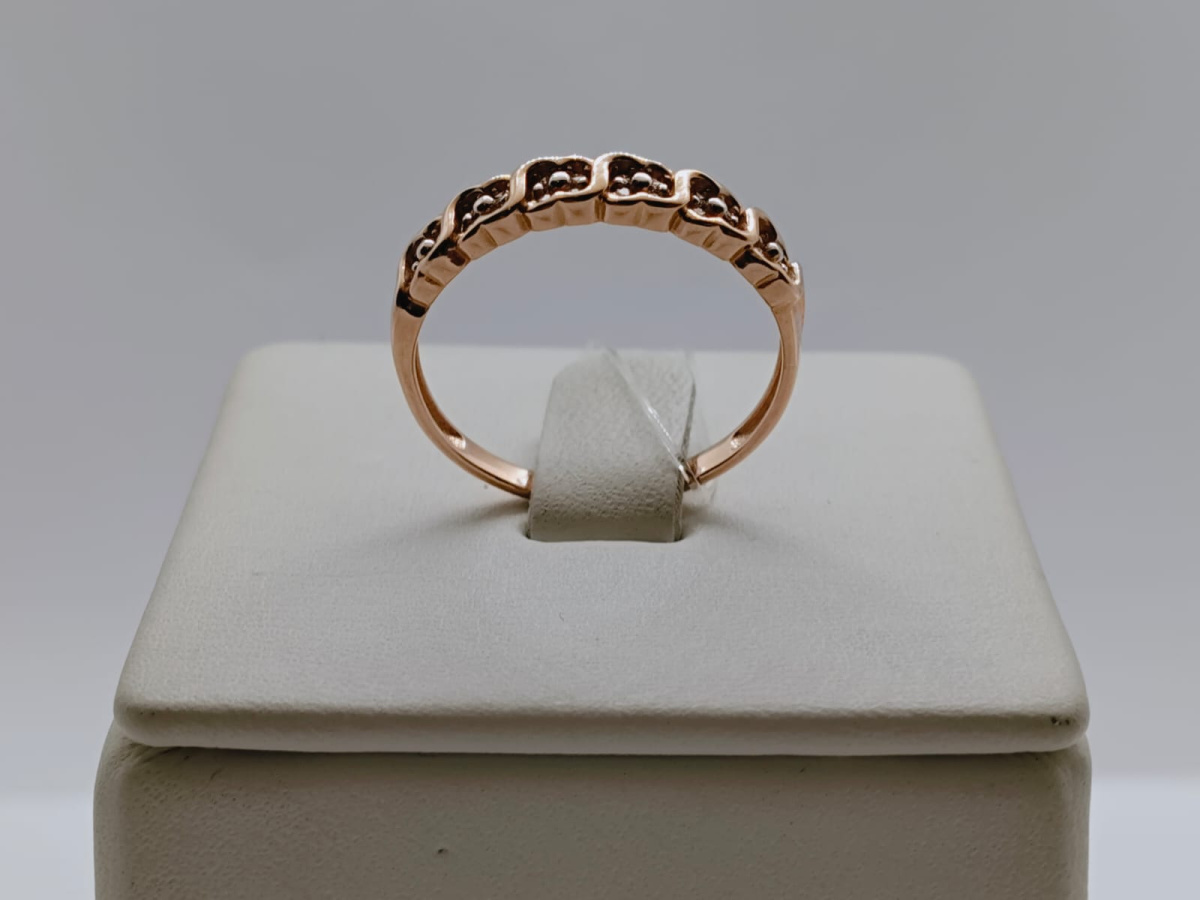 КОЛЬЦО С КАМНЯМИ (Au 585)