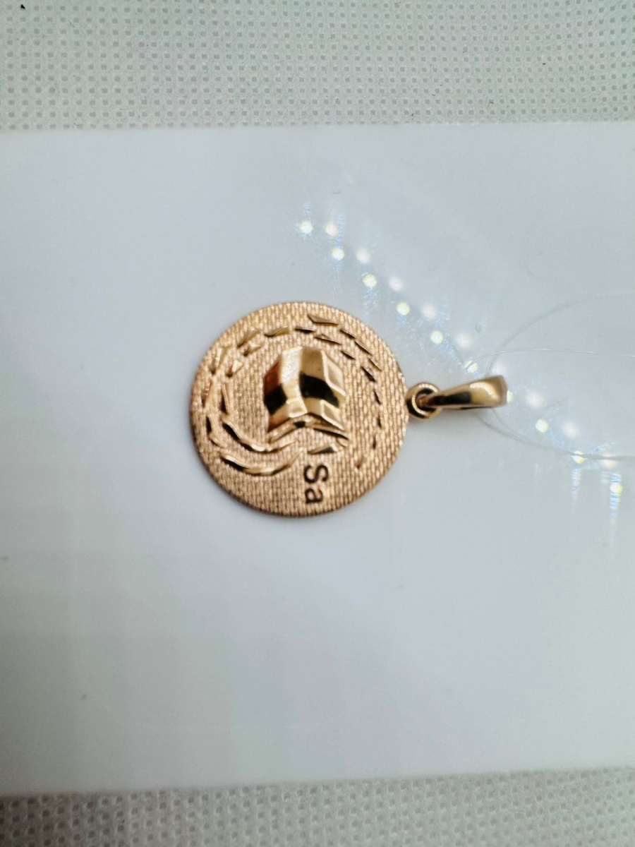 ПОДВЕСКА ЗНАК ЗОДИАКА ВОДОЛЕЙ (Au 585)