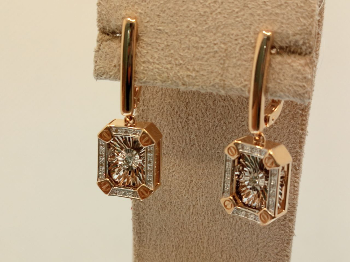 СЕРЬГИ БРИЛЛИАНТ (Au 585)