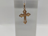 ПОДВЕСКА КРЕСТ С КАМНЯМИ (Au 585)