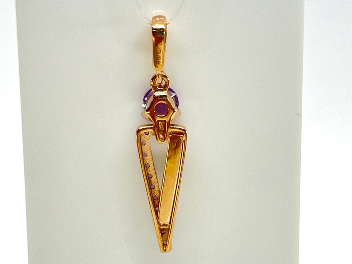 ПОДВЕСКА АМЕТИСТ (Au 585)