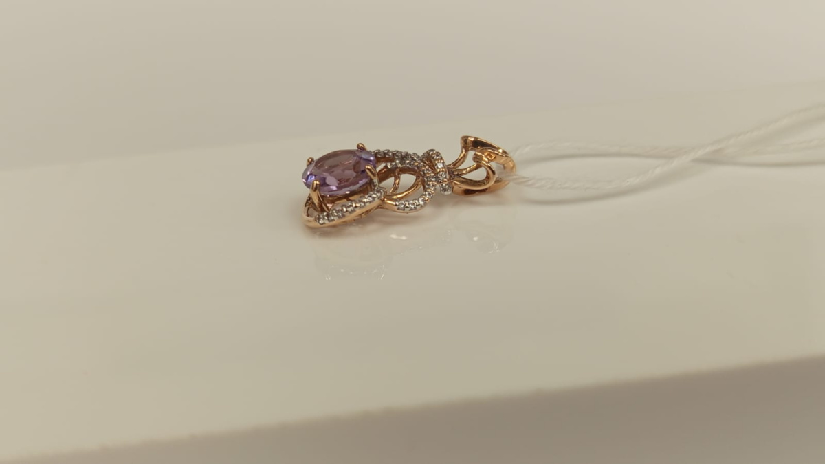 ПОДВЕСКА С КАМНЯМИ (Au 585)