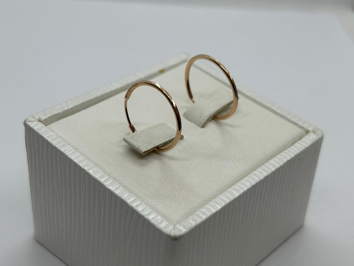 СЕРЬГИ КОНГО без камня (Au 585)