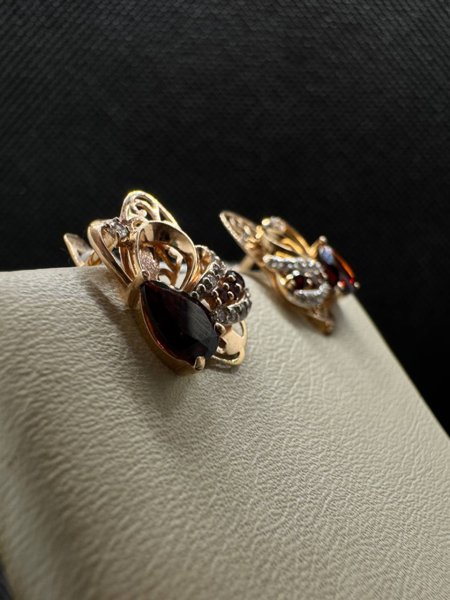 СЕРЬГИ С КАМНЯМИ (Au 585)