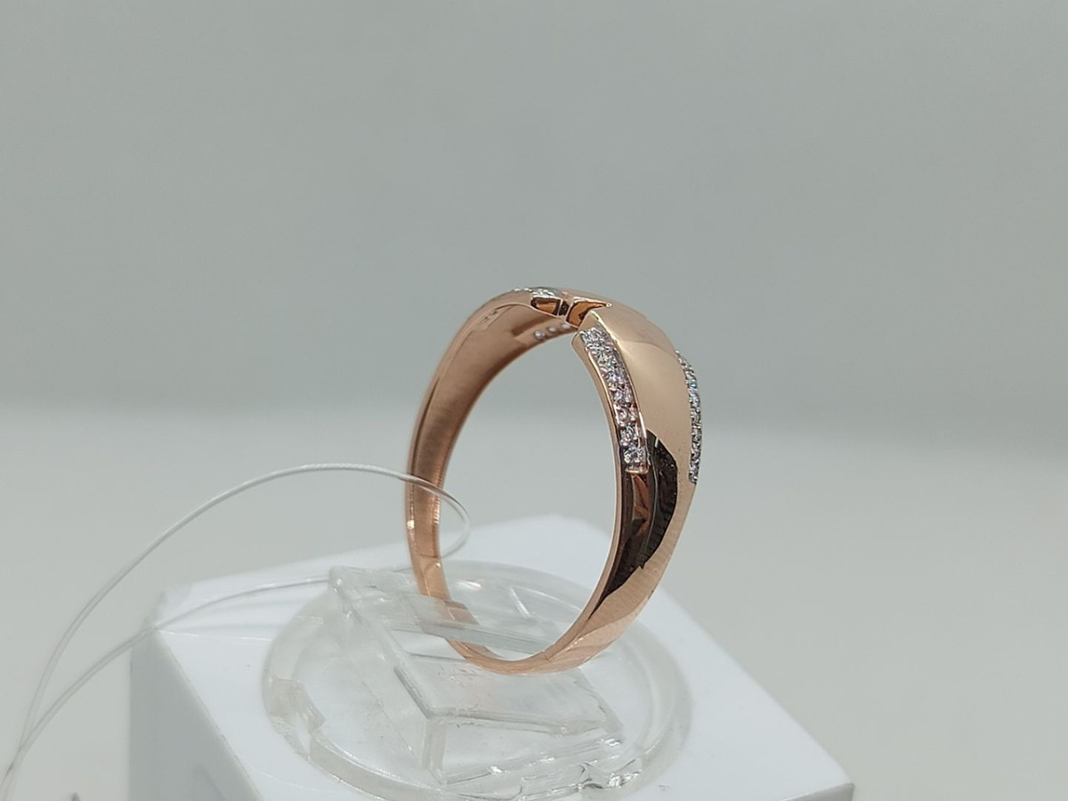 КОЛЬЦО С КАМНЯМИ (Au 585)