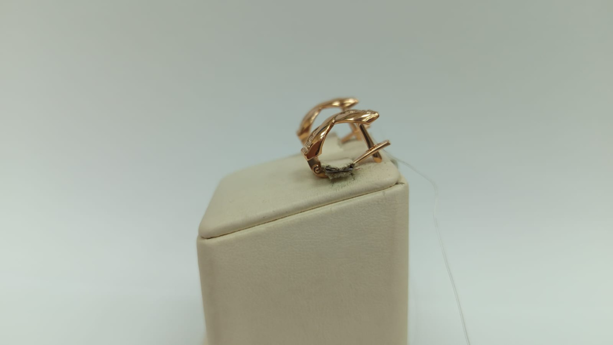 СЕРЬГИ БЕЗ КАМНЯ (Au 585)