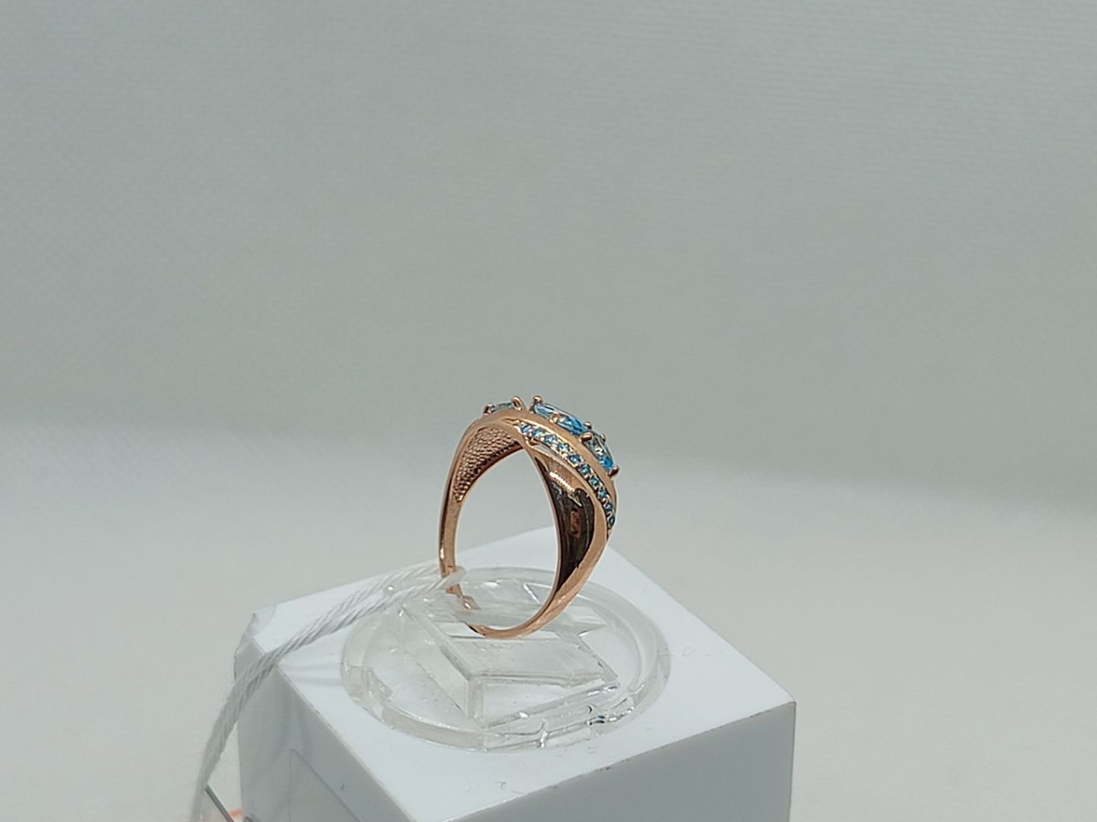 КОЛЬЦО С КАМНЯМИ (Au 585)