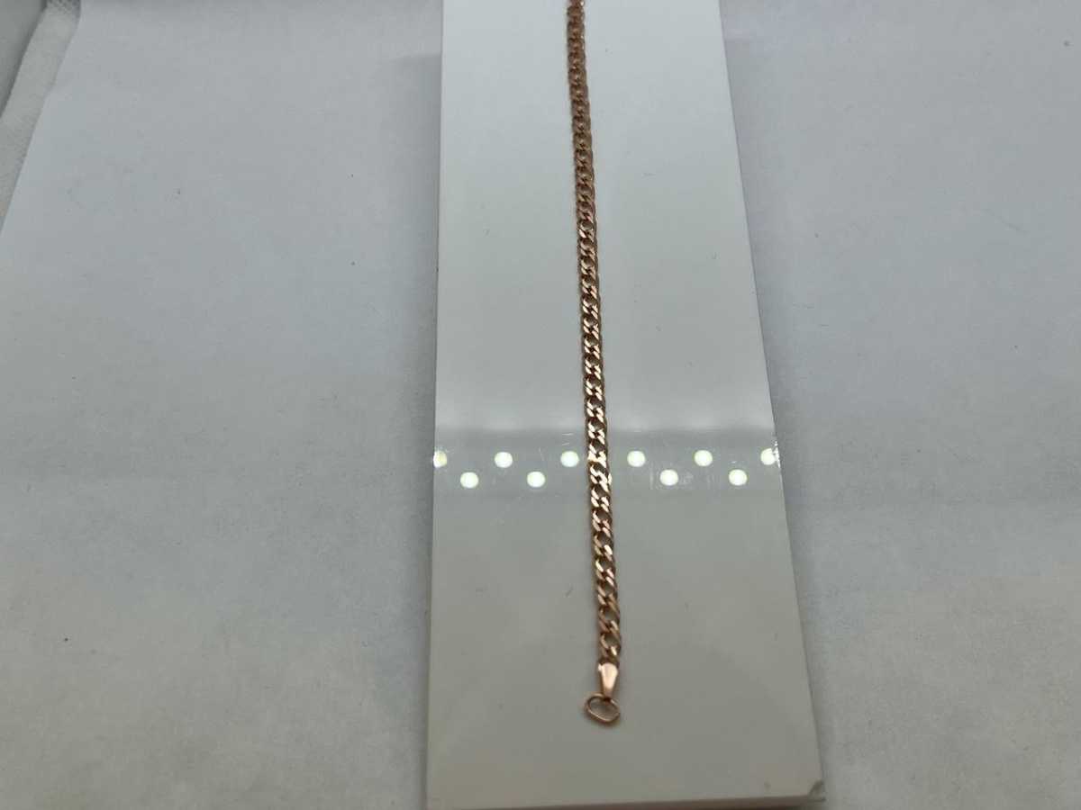 БРАСЛЕТ ПОЛНОВЕСНЫЙ Ромб двойной Au 585