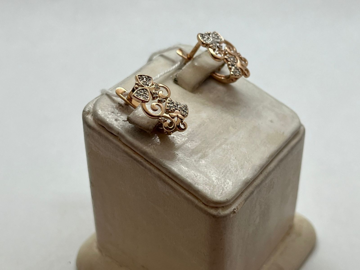 СЕРЬГИ С КАМНЯМИ (Au 585)