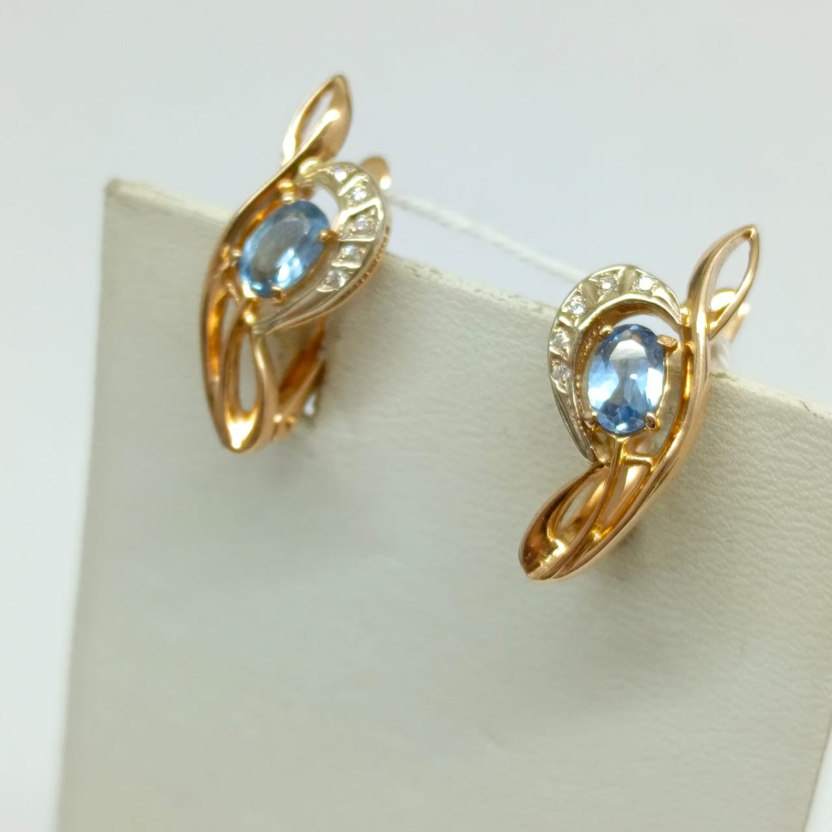 СЕРЬГИ С КАМНЯМИ (Au 585)