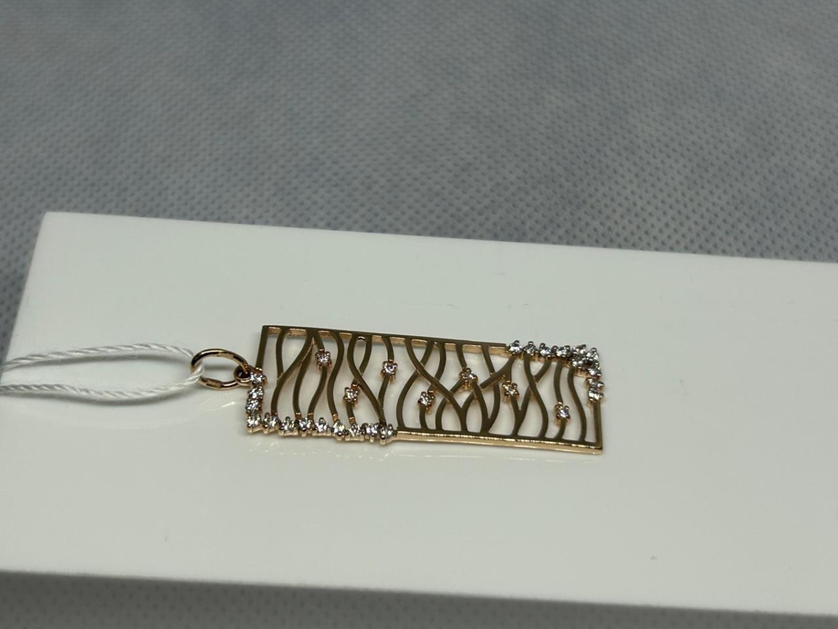 ПОДВЕСКА С КАМНЯМИ (Au 585)