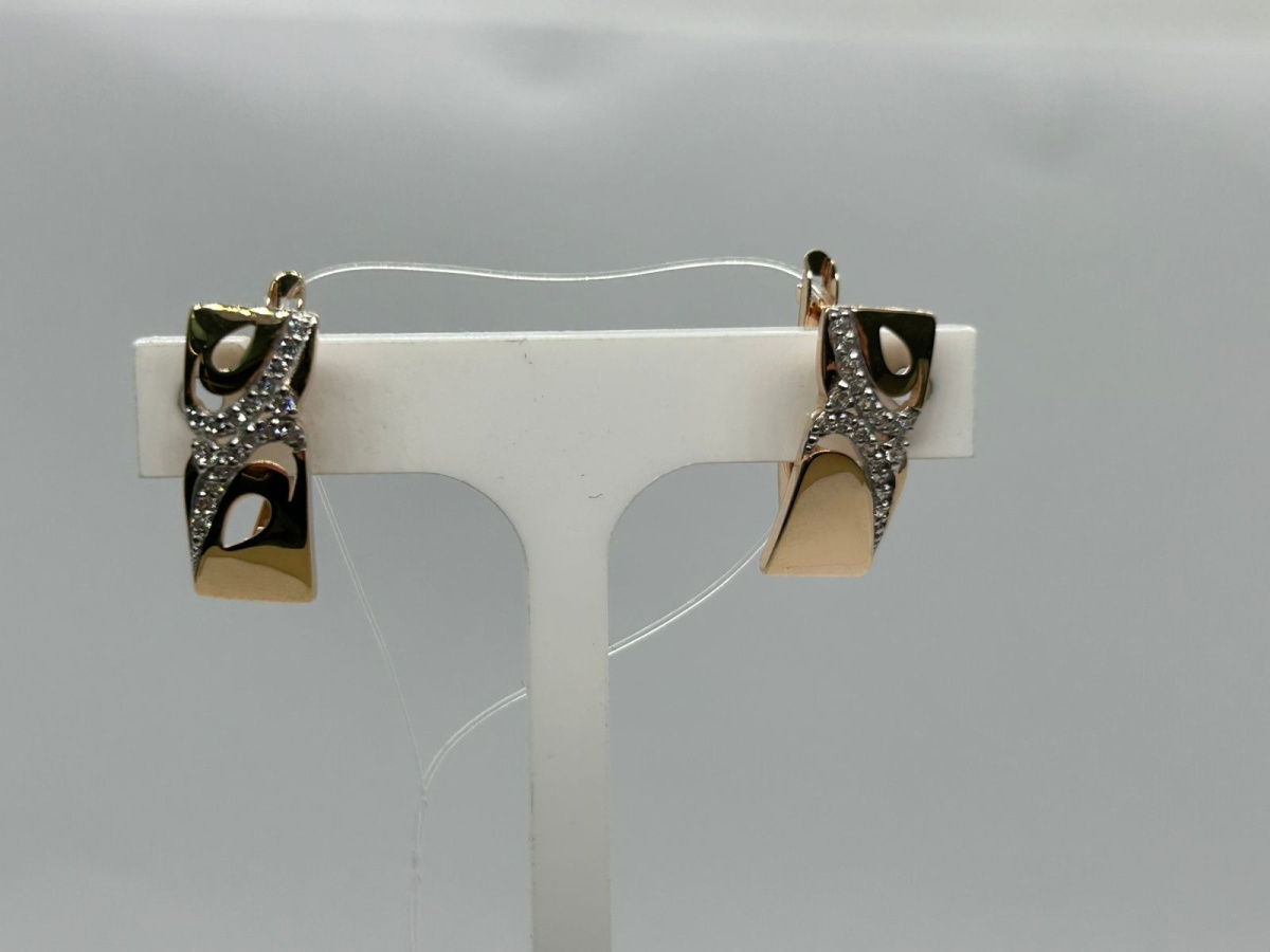 СЕРЬГИ С КАМНЯМИ (Au 585)