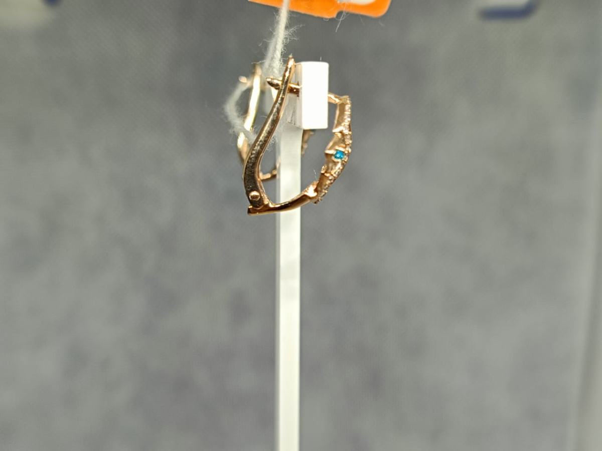 СЕРЬГИ С КАМНЯМИ (Au 585)