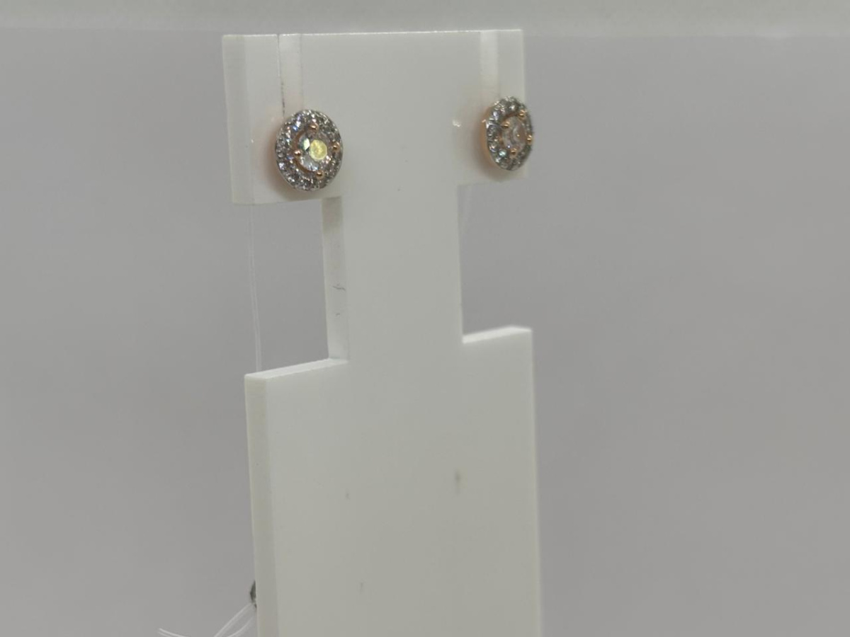 СЕРЬГИ ПУСЕТЫ с камнями (Au 585)