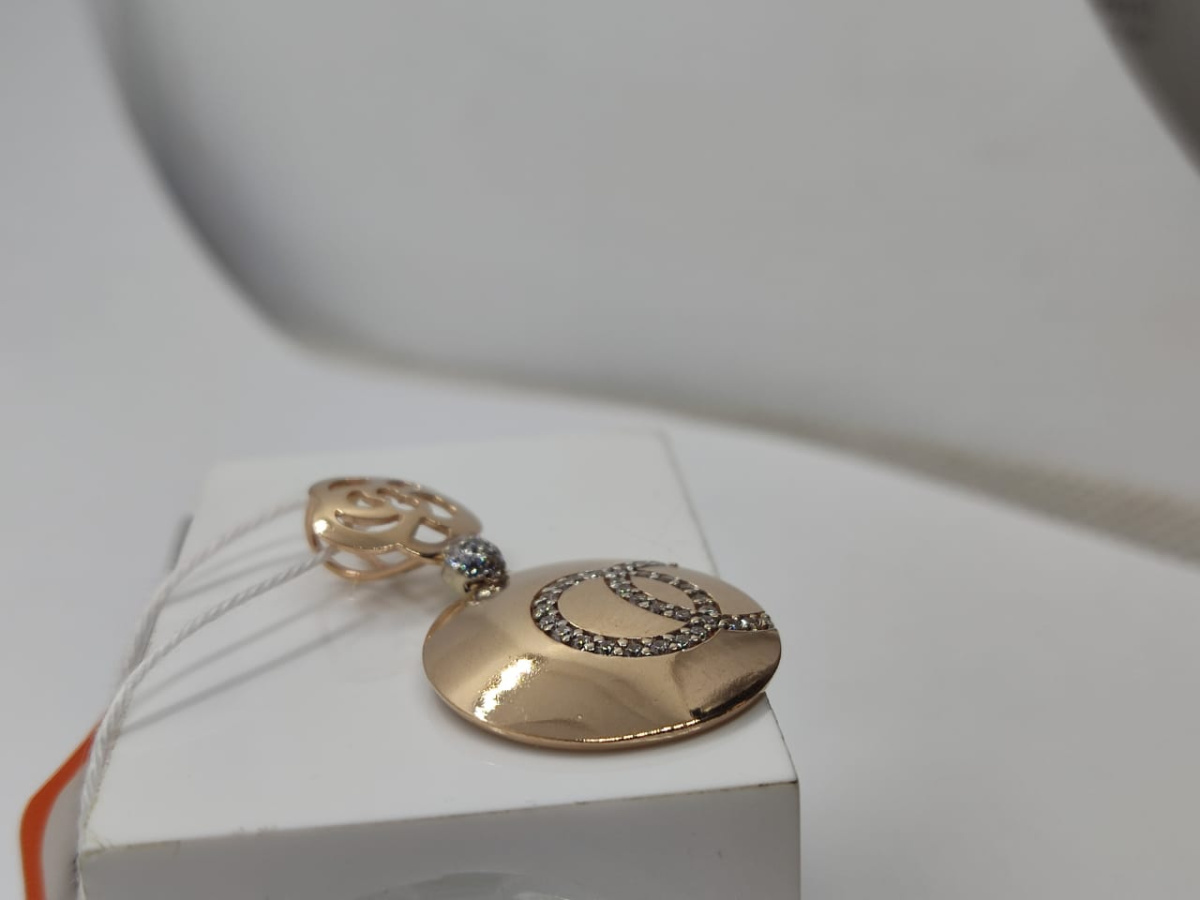 ПОДКМИ585 ПОДВЕСКА С КАМНЯМИ (Au 585)