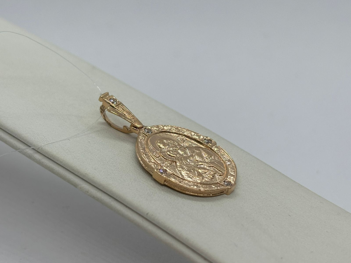 ПОДВЕСКА ИКОНА с камнями (Au 585)