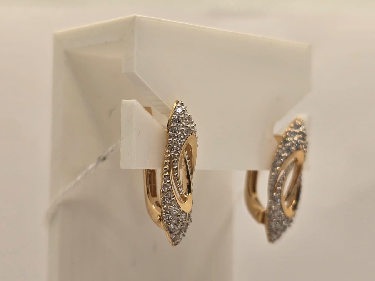 СЕРЬГИ С КАМНЯМИ (Au 585)