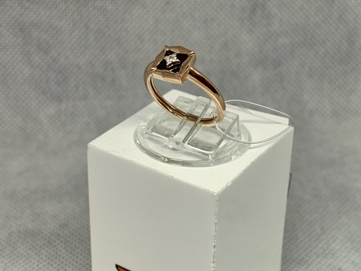 КОЛЬЦО С КАМНЯМИ (Au 585)