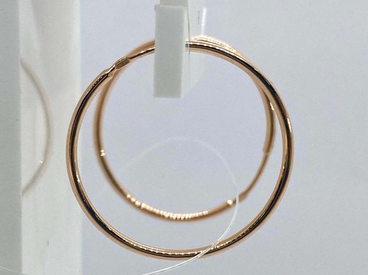 СЕРЬГИ КОНГО без камня (Au 585)