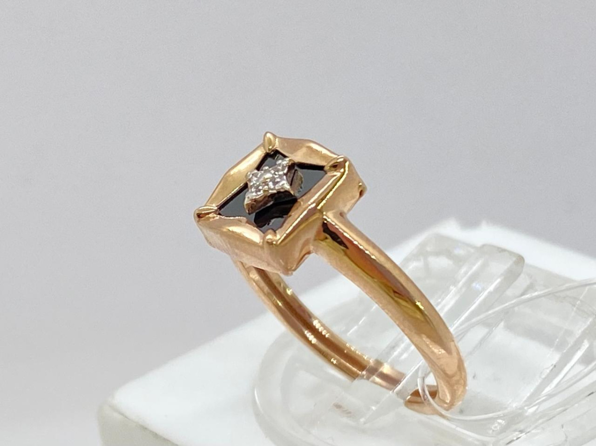 КОЛЬЦО С КАМНЯМИ (Au 585)