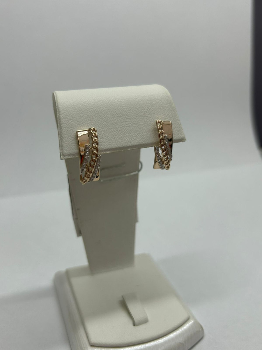 СЕРЬГИ С КАМНЯМИ (Au 585)