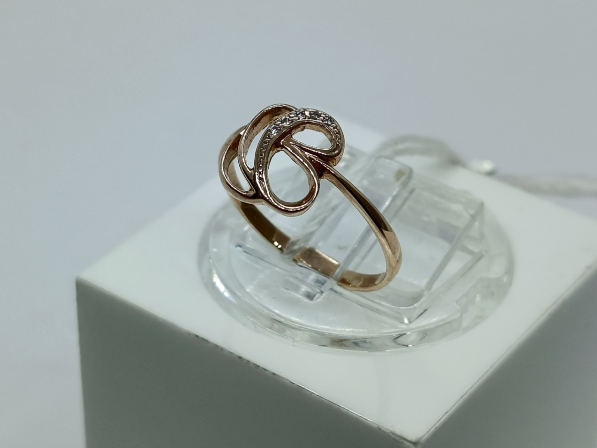 КОЛЬЦО С КАМНЯМИ (Au 585)