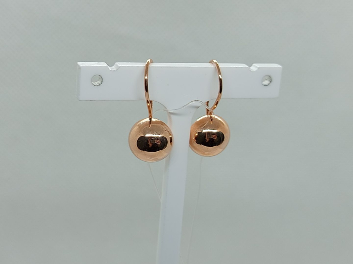 СЕРЬГИ ПЕТЕЛЬКА без камня (Au 585)