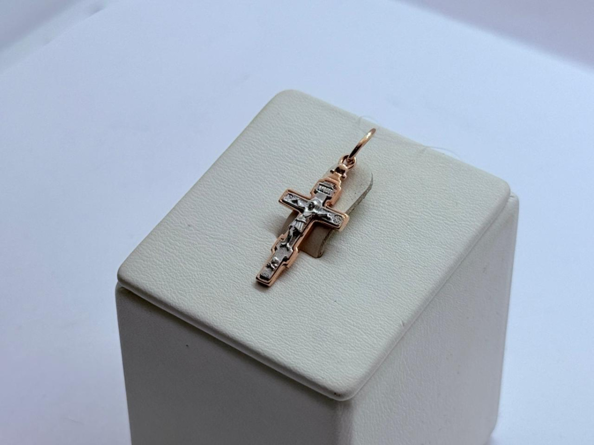 ПОДВЕСКА КРЕСТ без камня (Au 585)