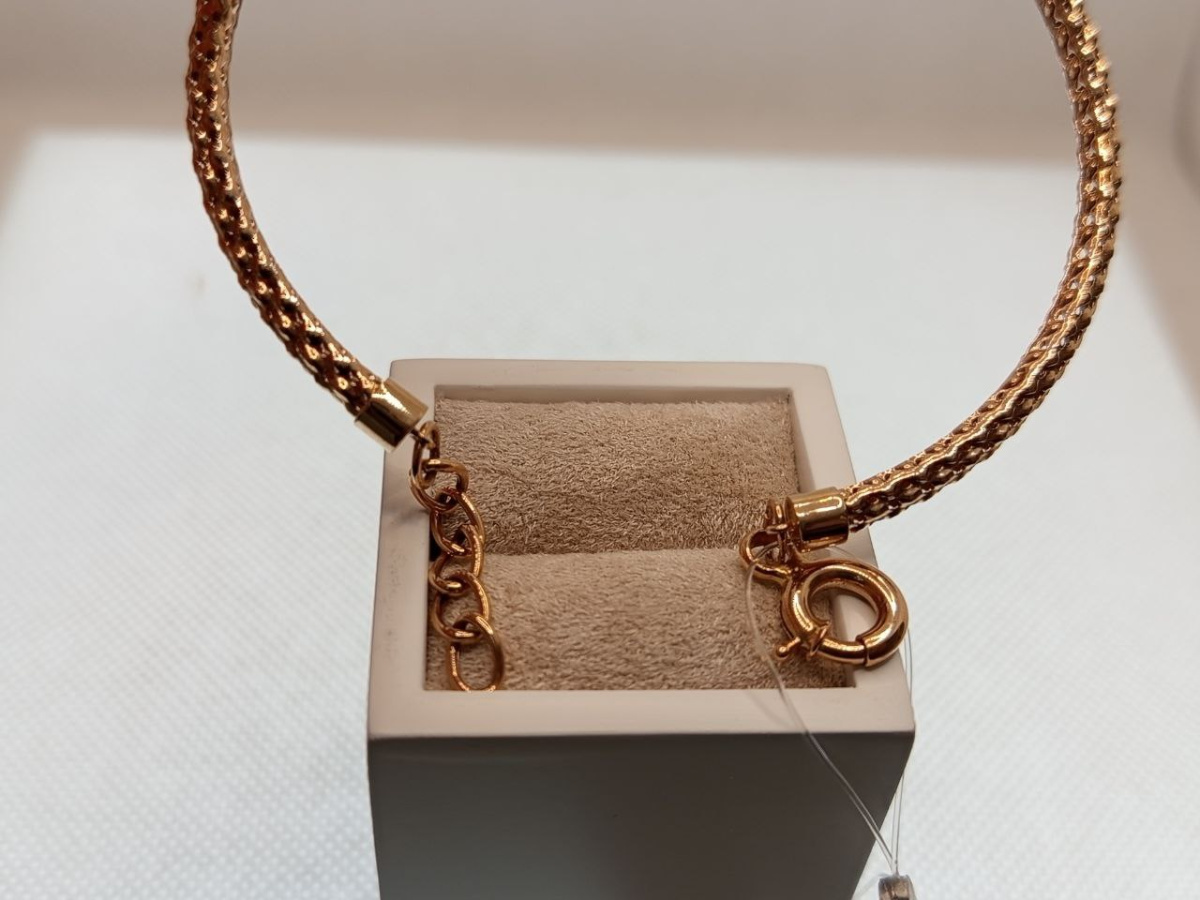 БРАСЛЕТ ЖЕСТКИЙ с камнями (Au 585)