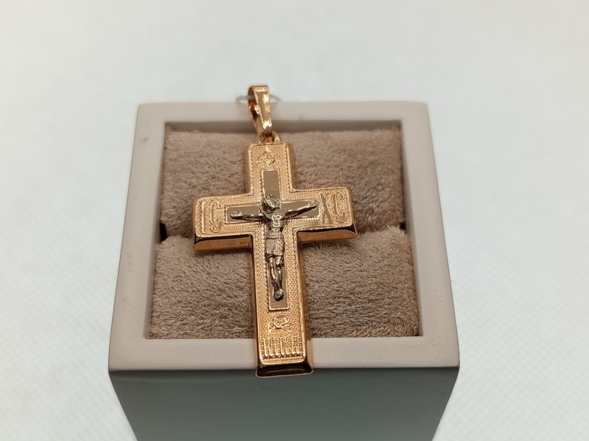 ПОДВЕСКА КРЕСТ без камня (Au 585)