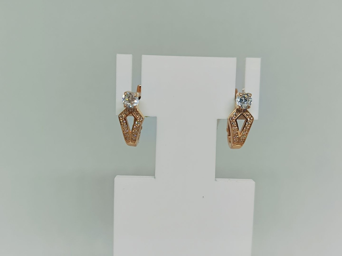 СЕРЬГИ С КАМНЯМИ (Au 585)