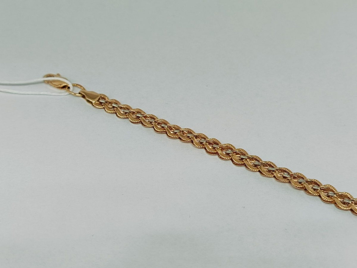 БРАСЛЕТ ПУСТОТЕЛЫЙ Фантазия Au 585