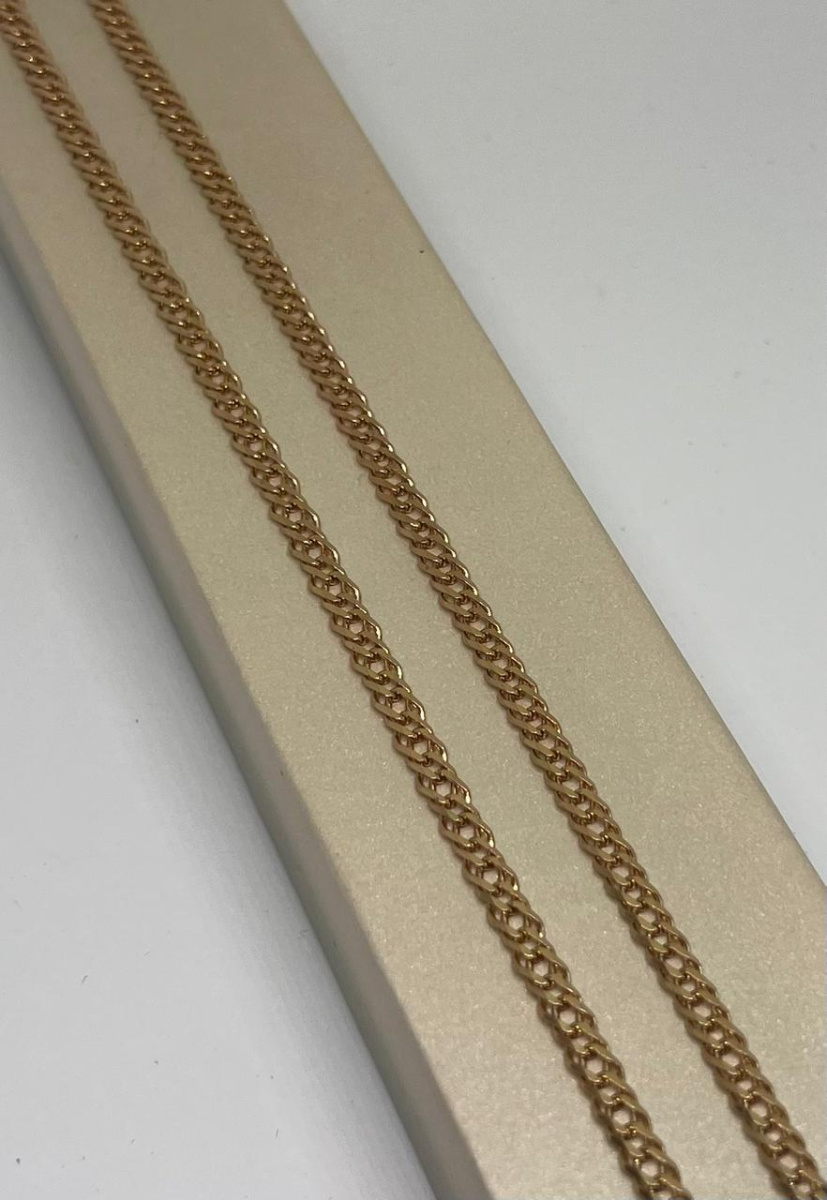 ЦЕПЬ ПОЛНОВЕСНАЯ Ромб двойной (Au 585)